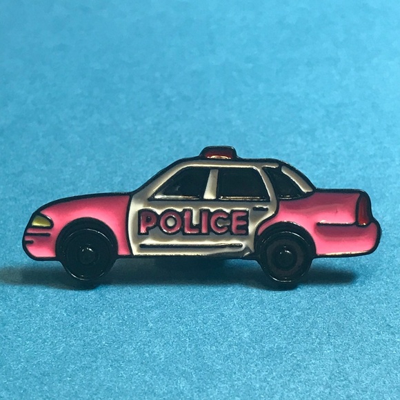 pink police car toy